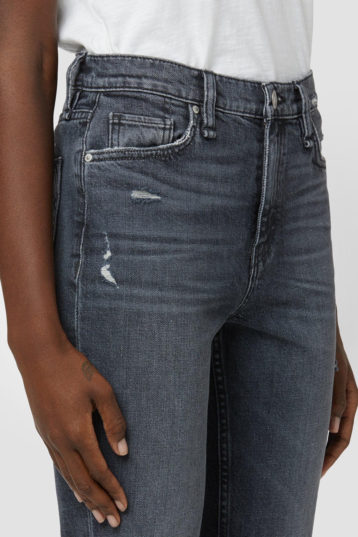 Holly High Rise Straight Jean - Cosmic Echoes by Hudson — view 4