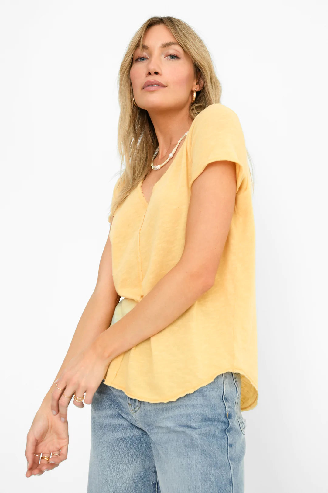 Wearever Tee - Honey Miel by Project Social T — view 3