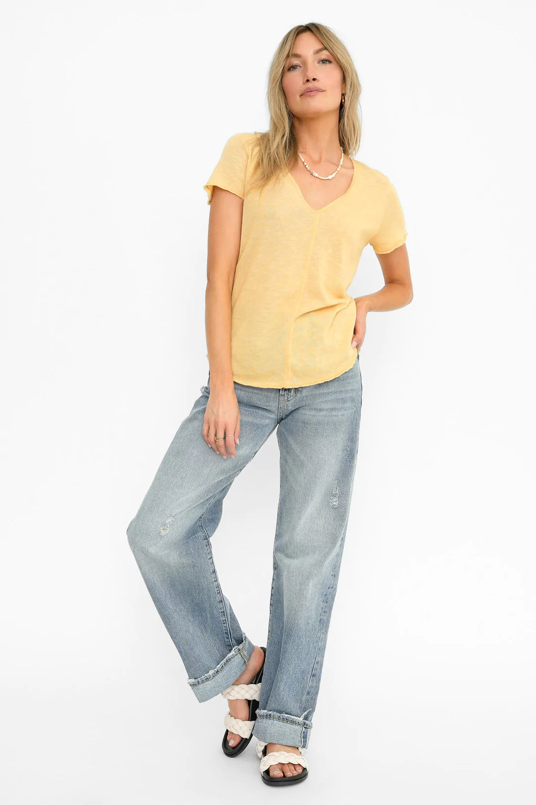 Wearever Tee - Honey Miel by Project Social T — view 5