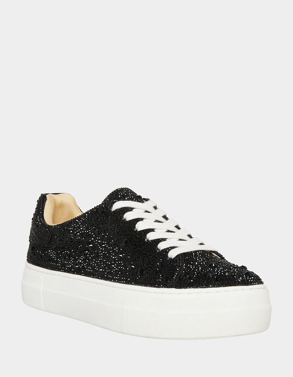 Sidney Sparkle Sneaker - Black by Betsy Johnson — alternate view