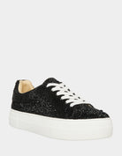 Sidney Sparkle Sneaker - Black by Betsy Johnson — alternate view