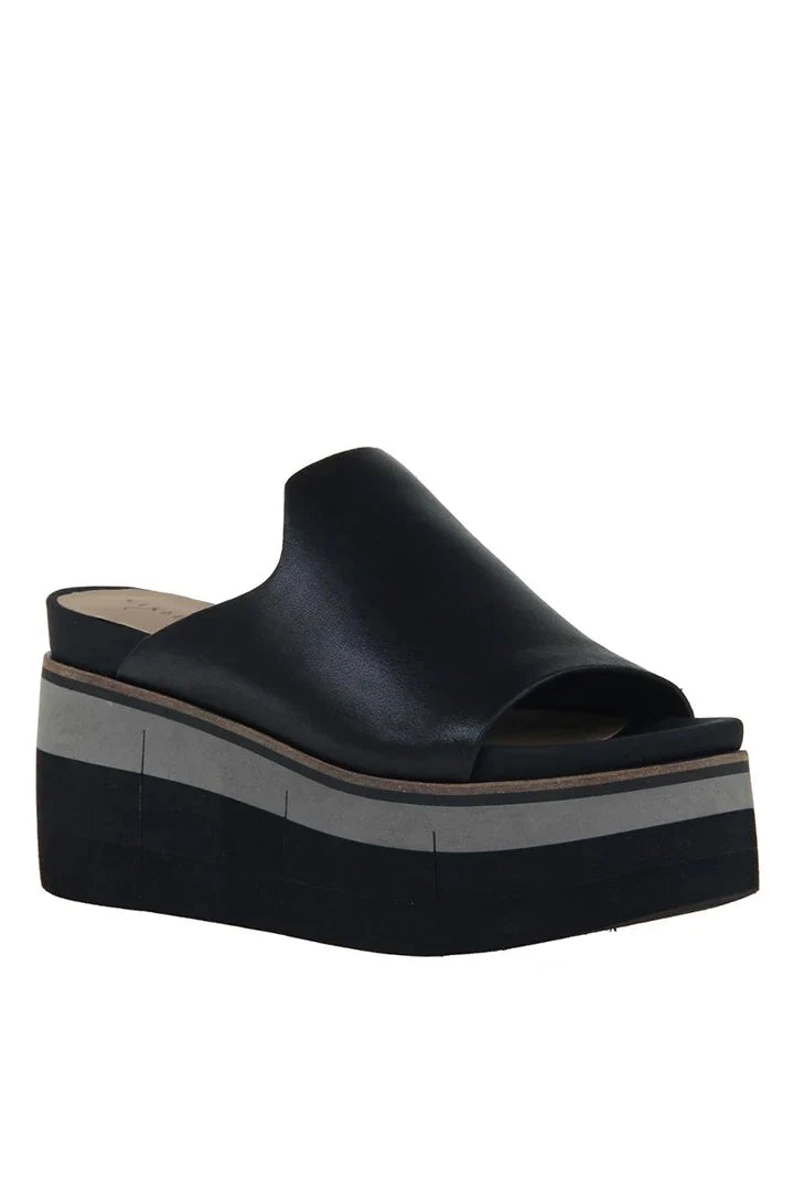 Flow Platform Sandal - Black by Naked Feet | 25 South Boutiques