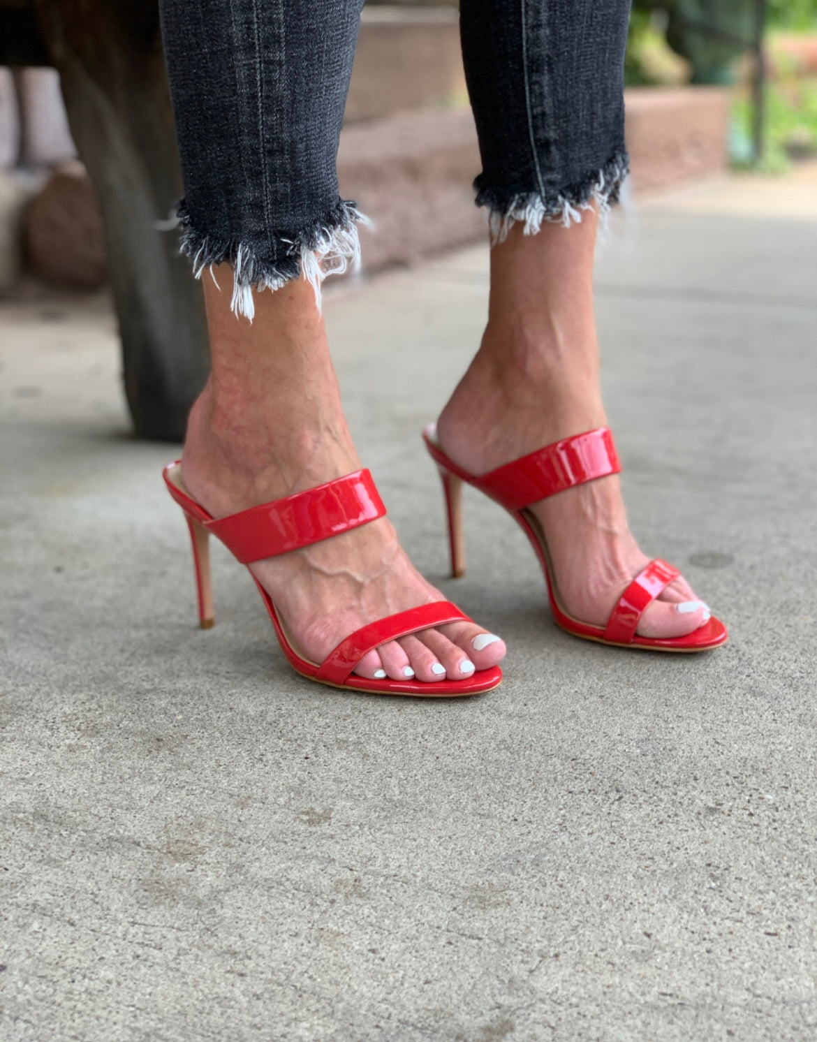 Leia Sandal - Club Red by Schutz — view 5