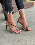 Luna Stiletto - Gold / Black by Schutz — view 6