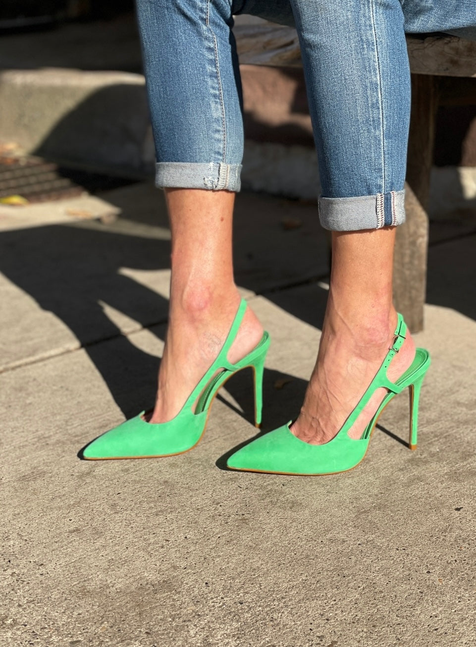 Boris Nubuck Heel - Gianni Green by Schutz — alternate view