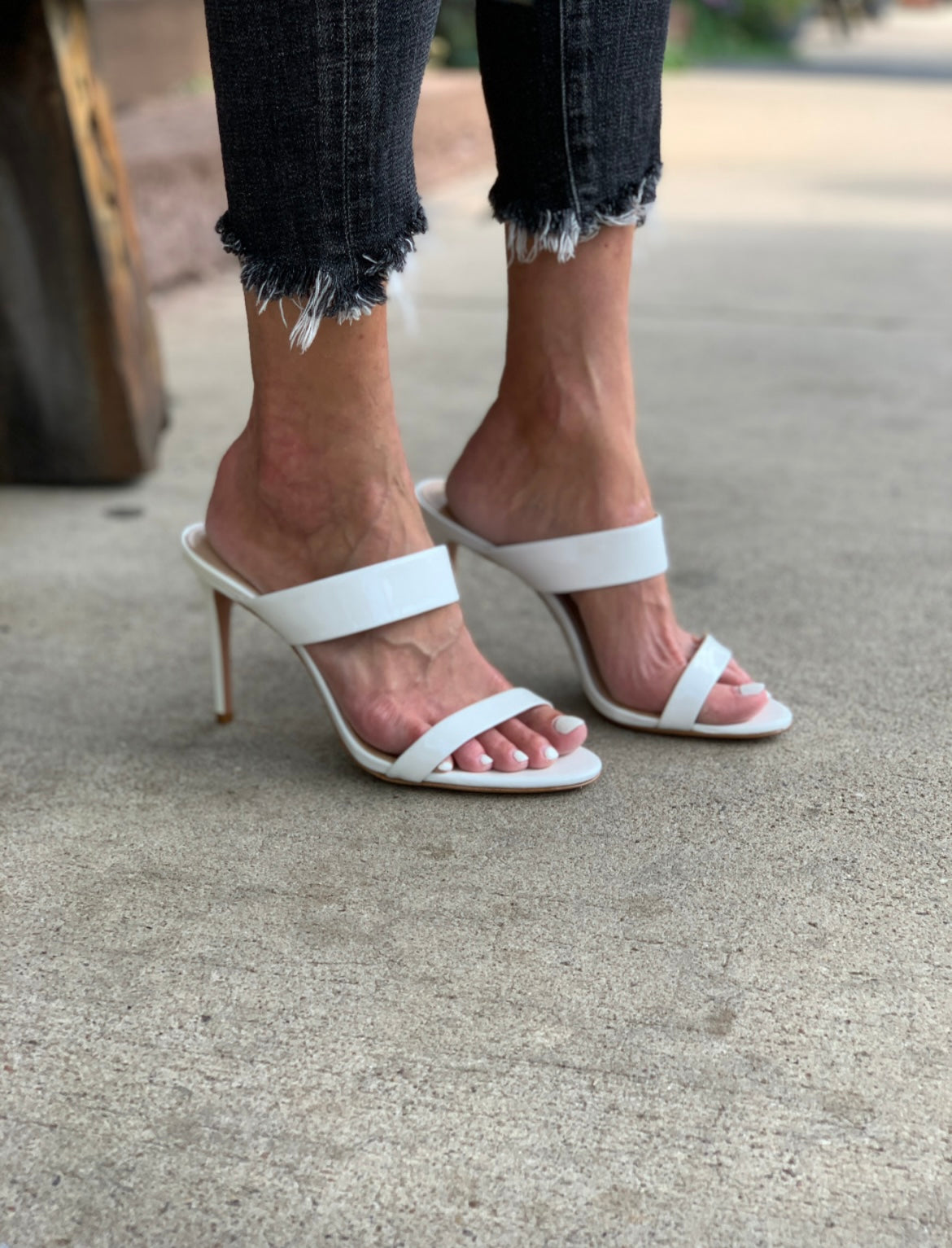 Leia Sandal - White by Schutz — view 5