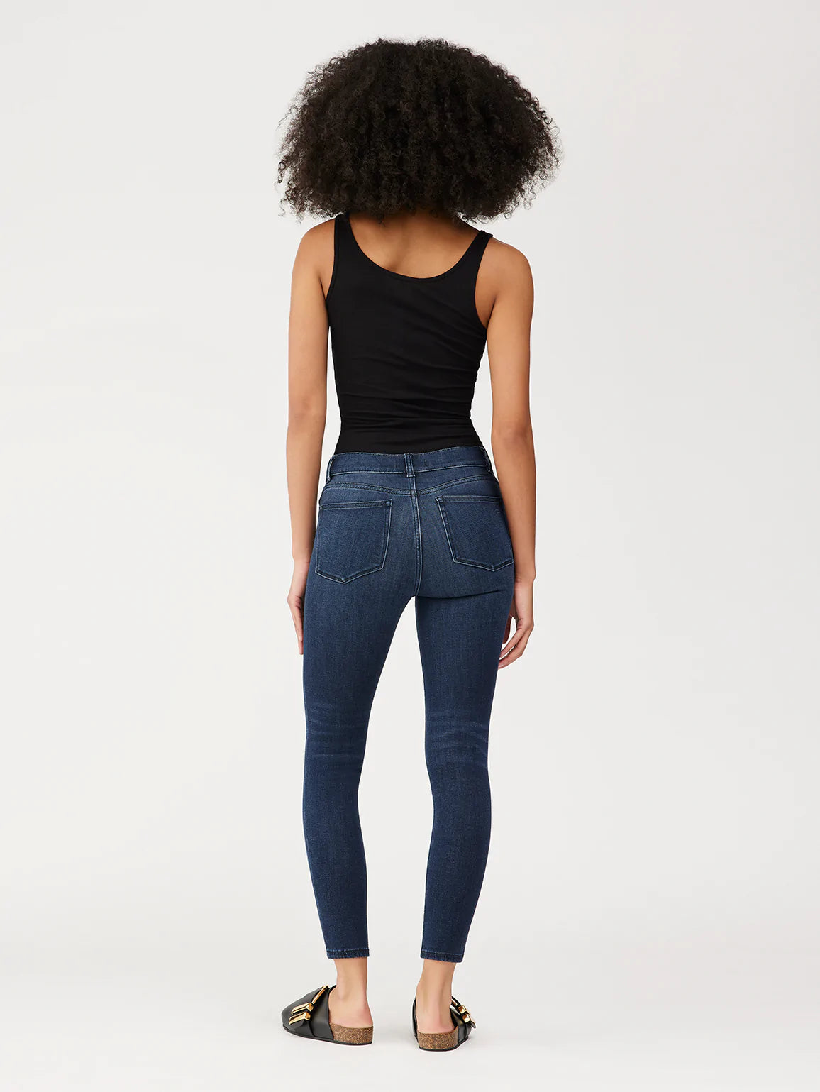 Farrow Skinny High Rise Ankle - Dark Indigo by DL1961 — view 3