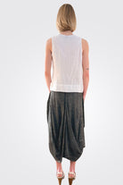Drop Pocket Skirt - Grigio Verde SW by Inizio — view 3
