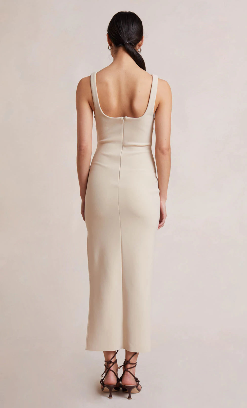 Iris Midi Dress - Macadamia by Bec & Bridge — view 5