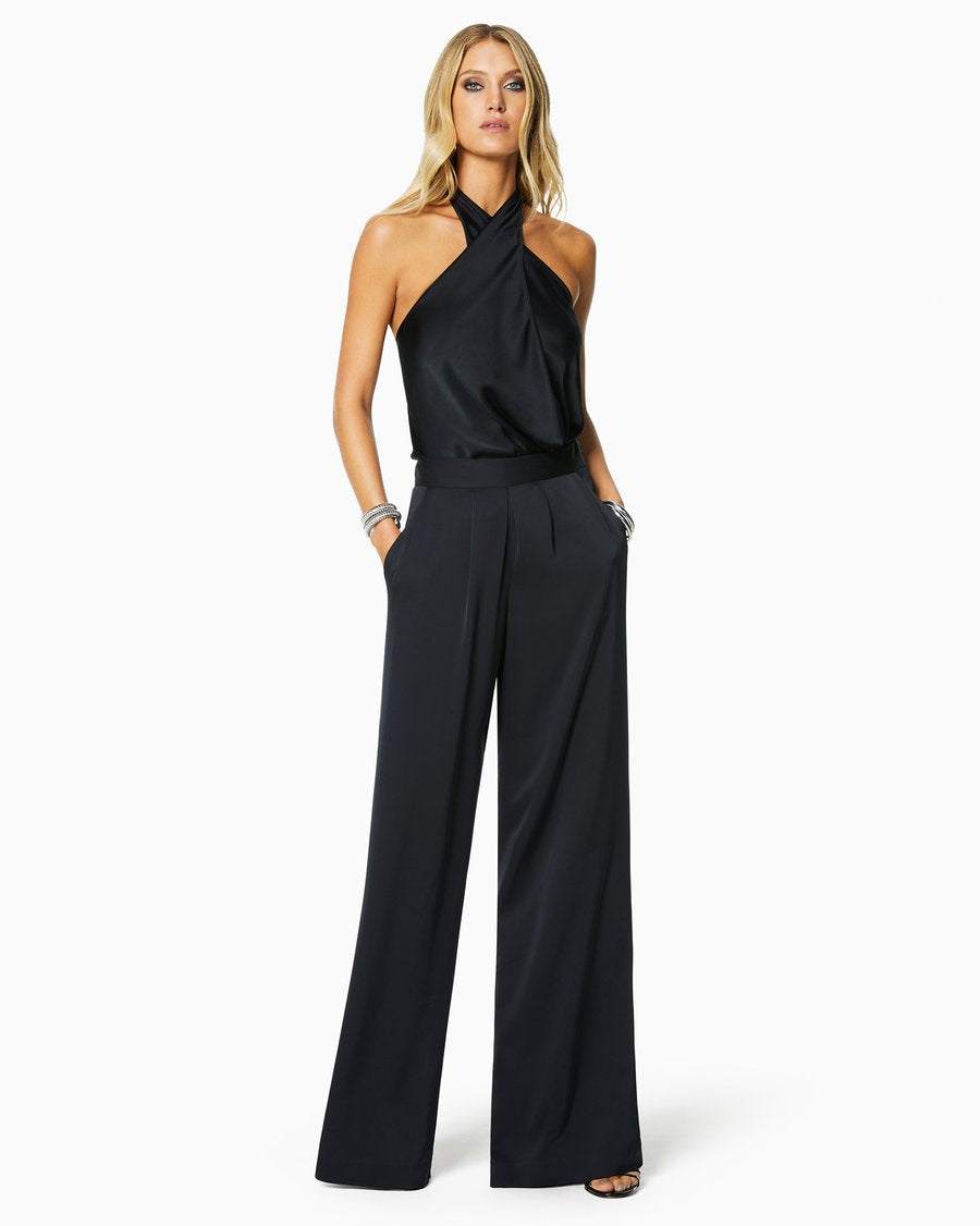 Satin Iris Pant - Black by Ramy Brook | 25 South Boutiques