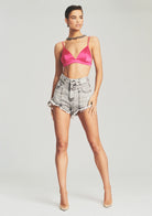 Iris Bralette - Fuschia Purple by SER.O.YA — view 4