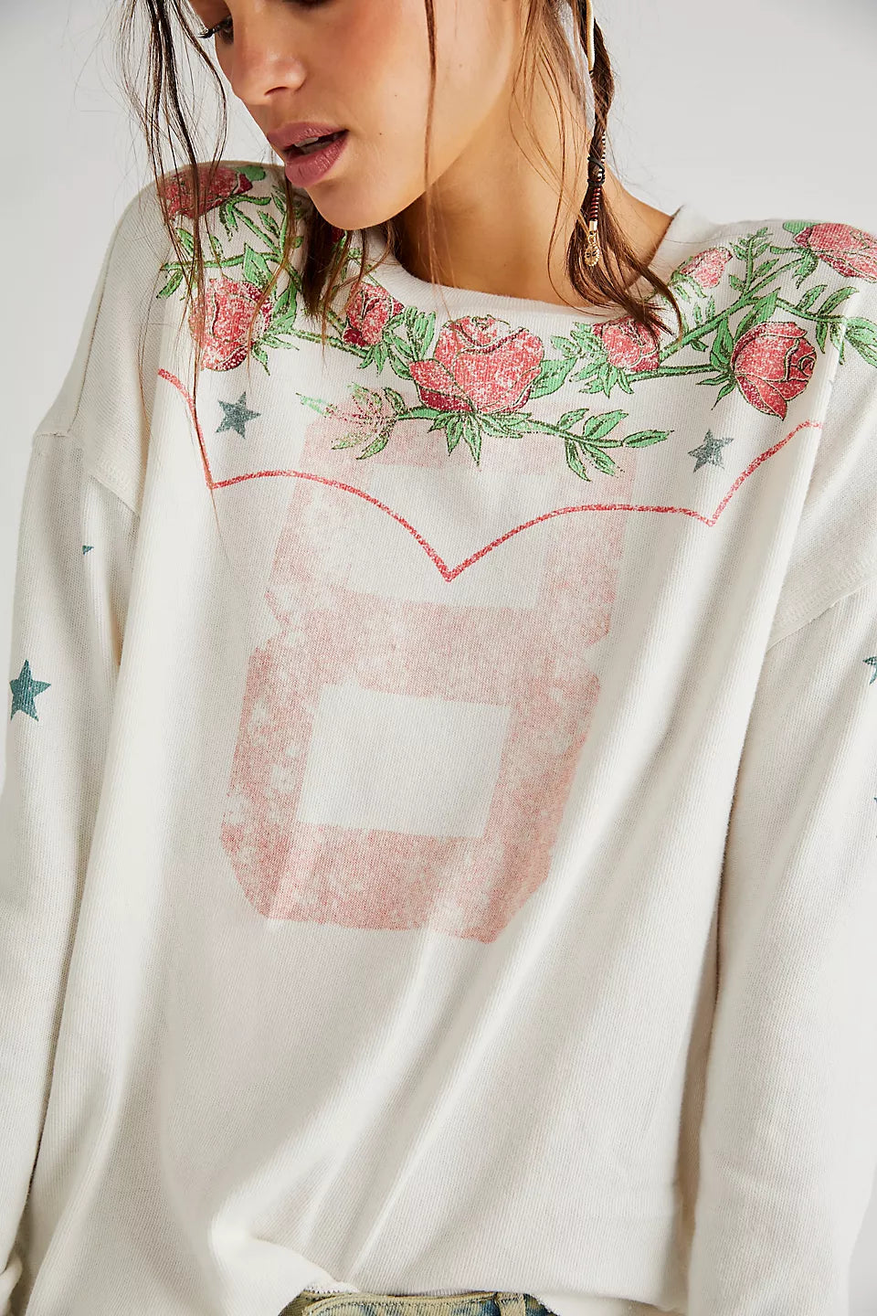 Homestead Tee - Ivory by Free People — alternate view