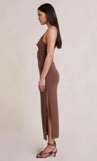 Ivy Midi Dress - Dark Chocolate by Bec & Bridge — view 3