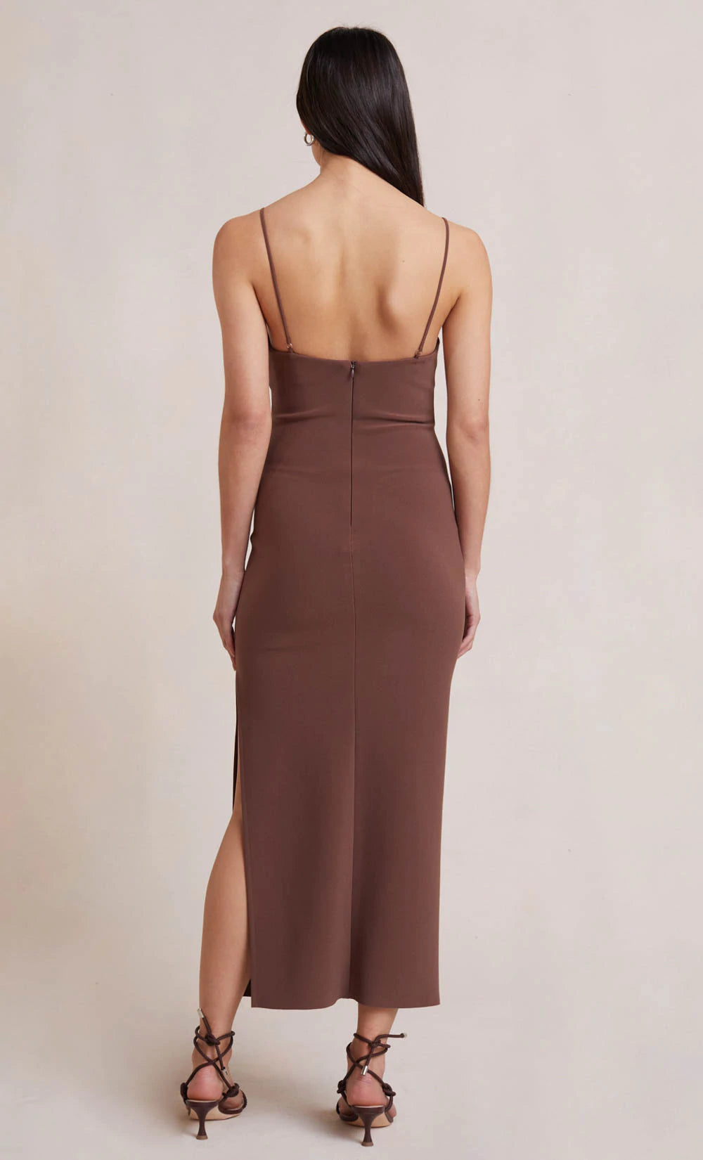 Ivy Midi Dress - Dark Chocolate by Bec & Bridge — view 4