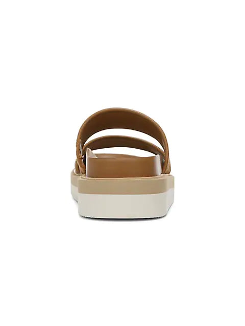 Jenita Suede Slide Sandals - Coco Tan by Vince — view 4