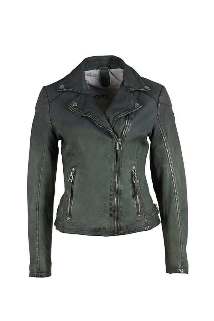 Karyn Leather Jacket - Jade by Mauritius | 25 South Boutiques