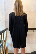 Mid Length Pleats Jacket - Black by Issey Miyake — view 3