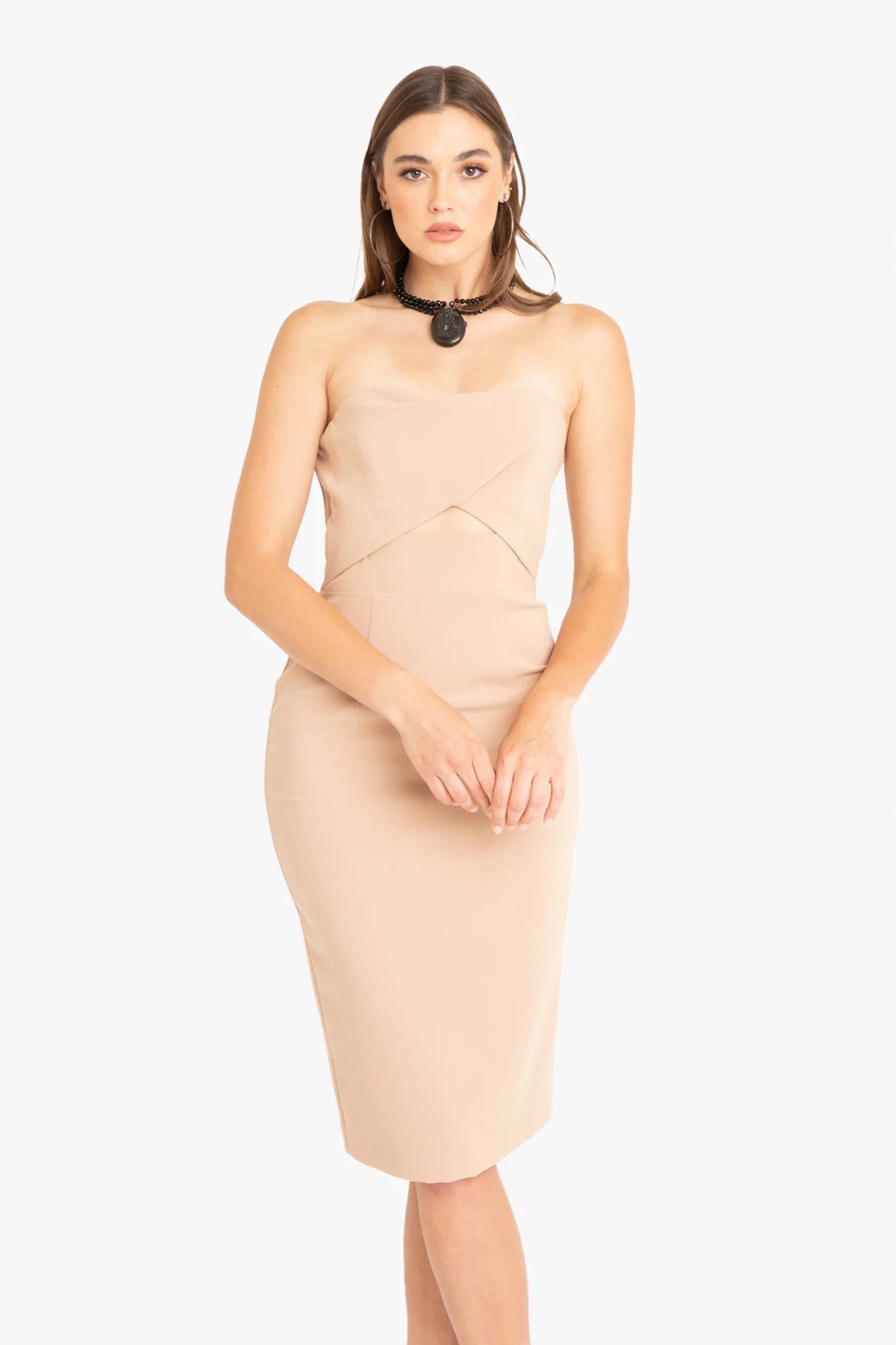 Jada Cocktail Dress - Desert Sand by Black Halo — alternate view