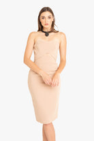 Jada Cocktail Dress - Desert Sand by Black Halo — alternate view