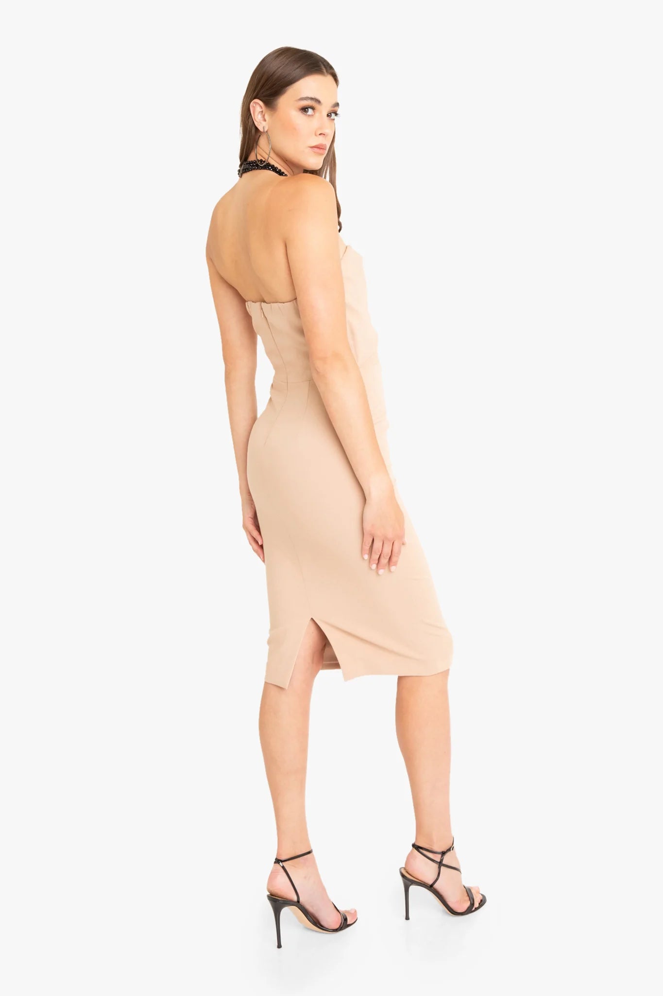 Jada Cocktail Dress - Desert Sand by Black Halo — view 3