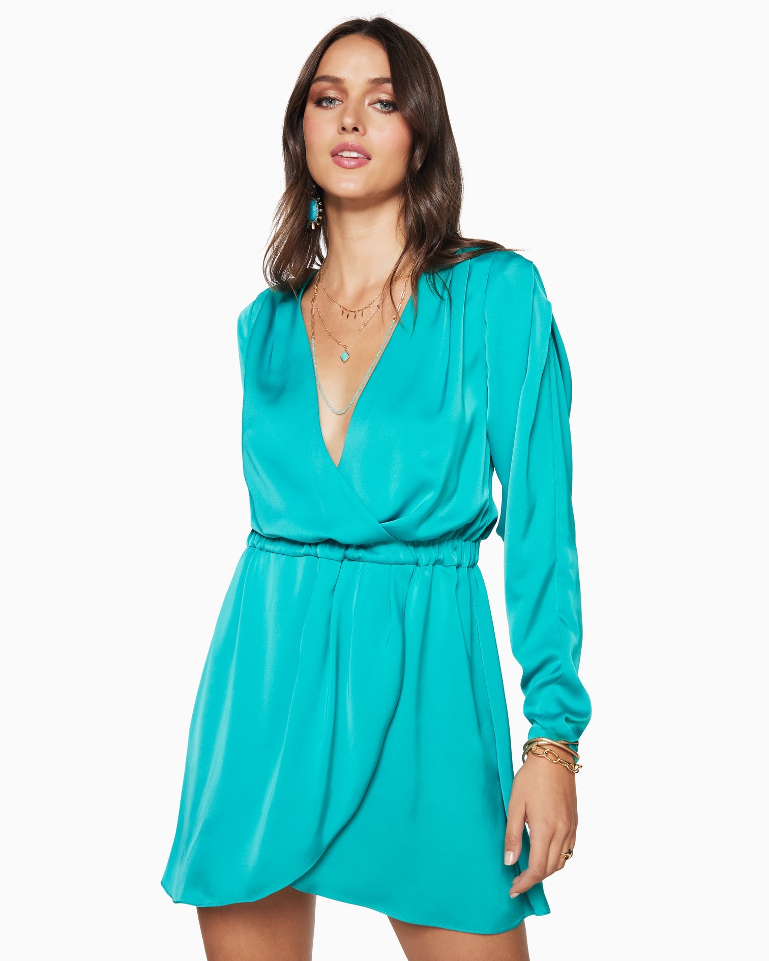 Jayda Wrap Mini Dress - Oasis by Ramy Brook | 25 South Boutiques