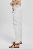 Unisex Vintage Look Jean Pants - Original Silver Grey by Umit Unal — view 3