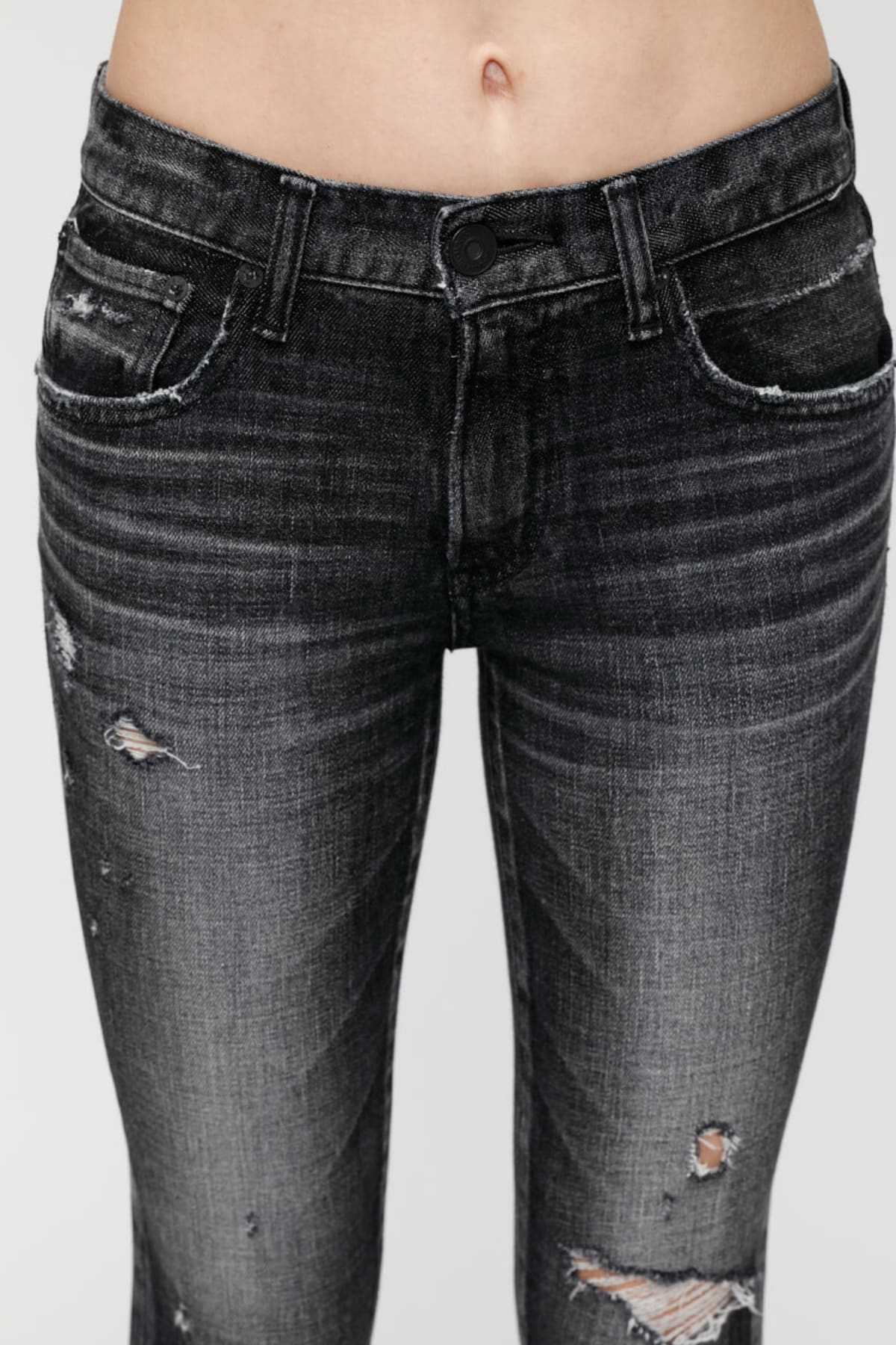 MV Glendele Skinny Jeans - Black by Moussy — view 4