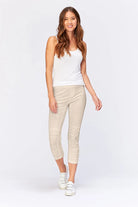 Jetter Crop Legging - Sand by XCVI — view 4