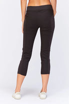 Jetter Crop Legging - Black by XCVI — view 3