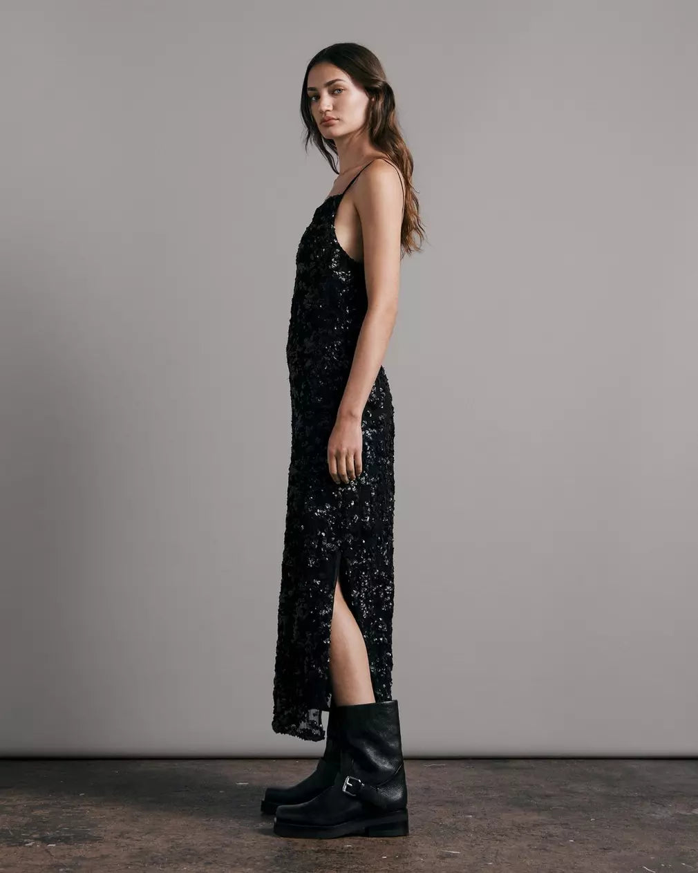 Joelene Midi Dress - Black by Rag & Bone — alternate view