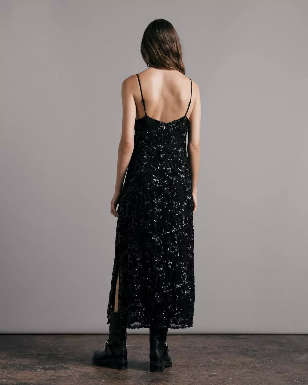 Joelene Midi Dress - Black by Rag & Bone — view 3