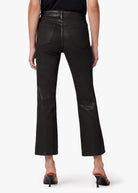 The Callie High Rise Cropped Coat Bootcut - Black by Joe's Jeans — alternate view