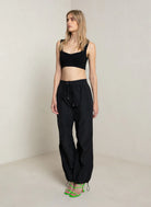 Jordana Knit Bra - Black by A.L.C — view 4