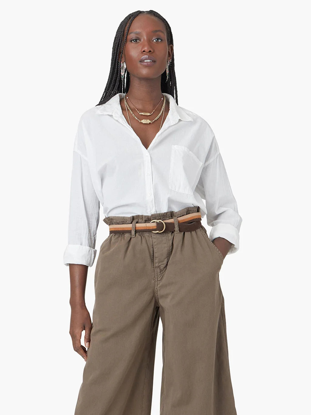 Jordy Shirt - White by Xirena | 25 South Boutiques