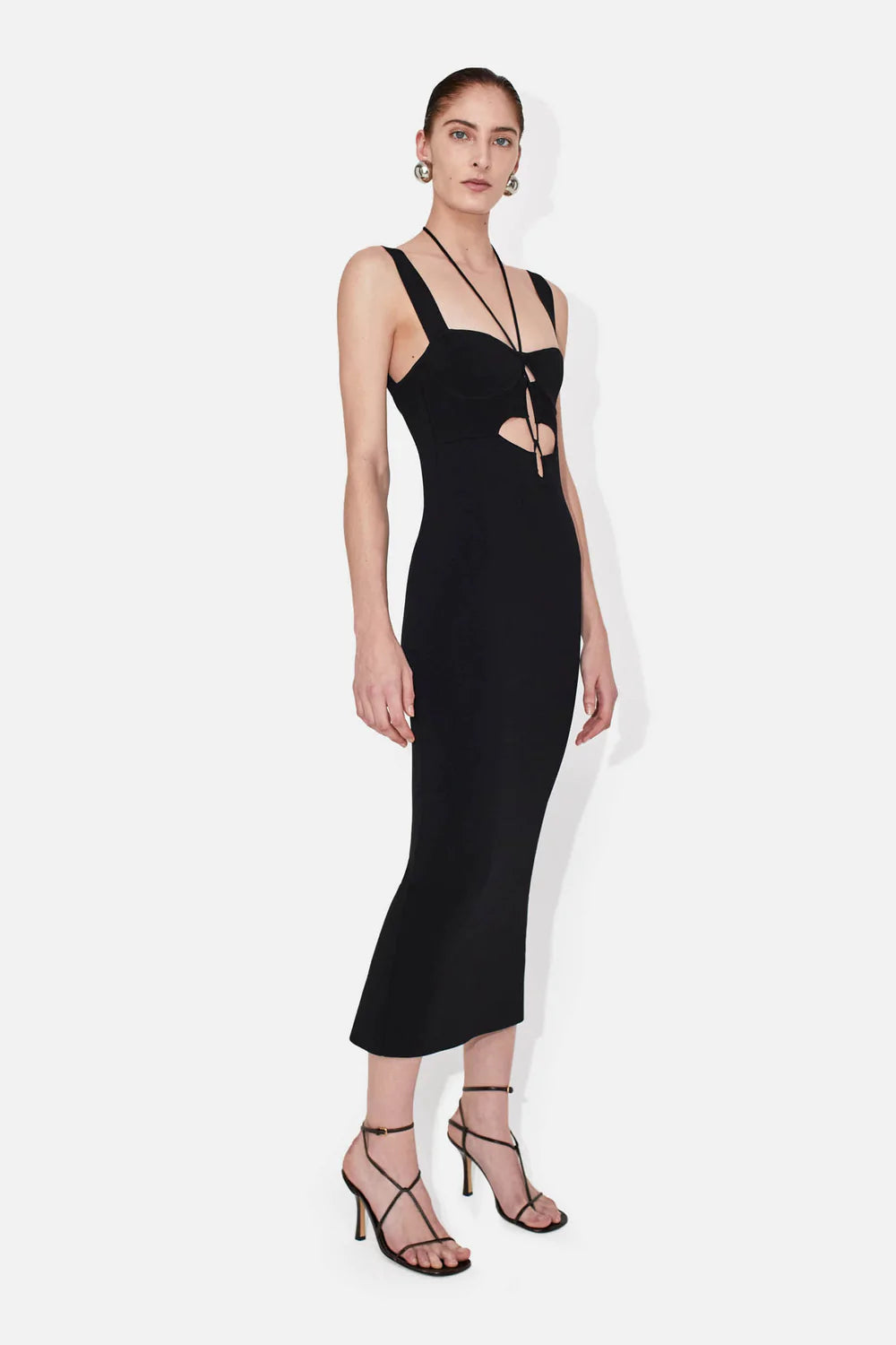 Kali Dress - Black by Galvan London — alternate view