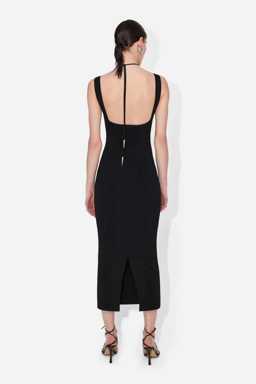 Kali Dress - Black by Galvan London — view 3