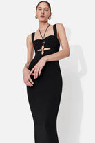 Kali Dress - Black by Galvan London — view 4