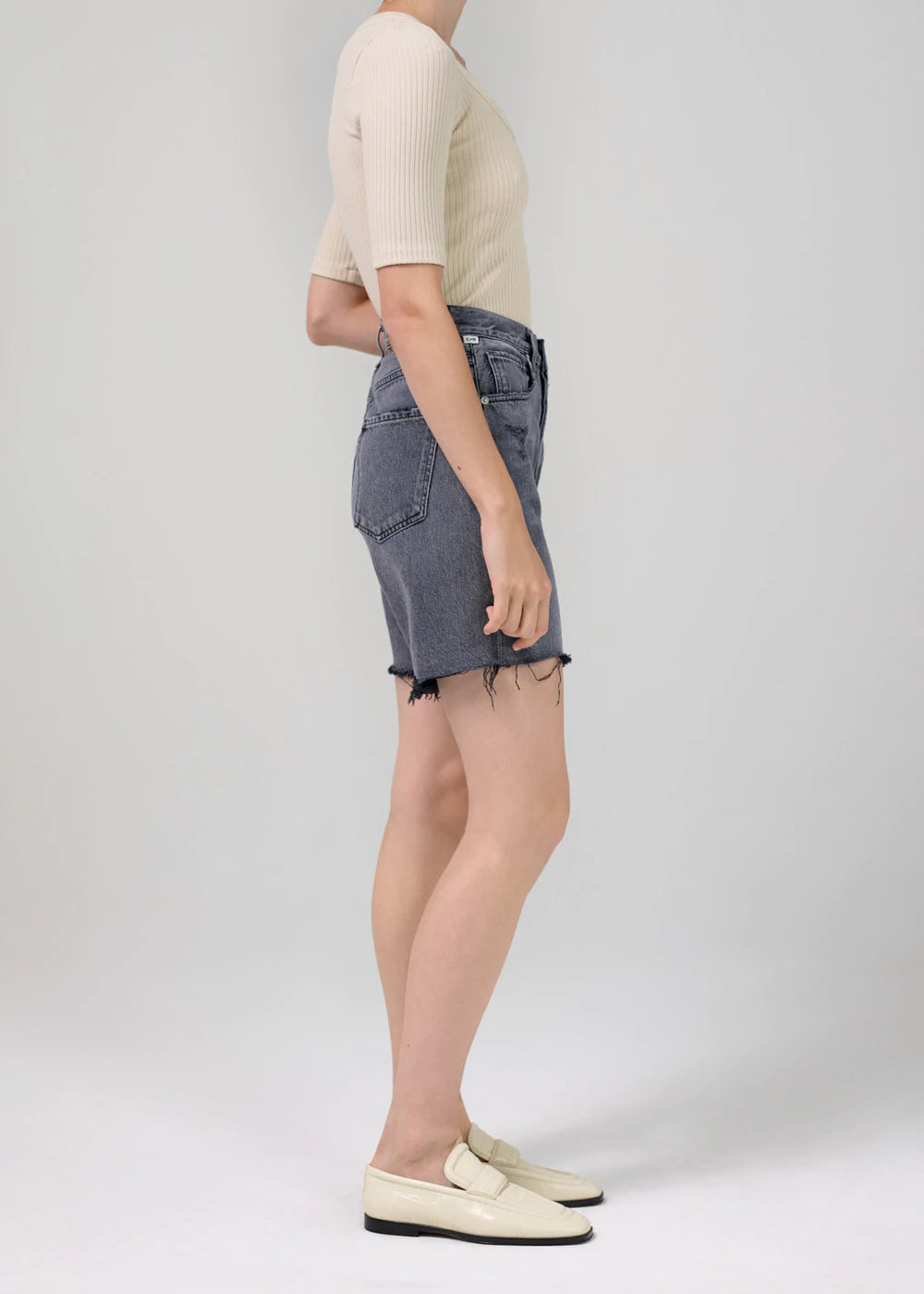 Camilla Frayed Hem Short - Karma by Citizens of Humanity — view 3