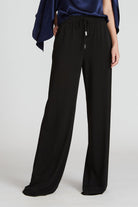 Katelyn Jersey Pant - Black by Halston — view 3