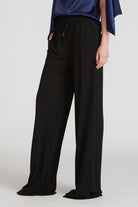 Katelyn Jersey Pant - Black by Halston — view 4