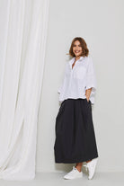 Cotton Pocket Shirt - Optic White by Kristensen — view 4
