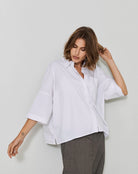 Cotton Pocket Shirt - Optic White by Kristensen — alternate view