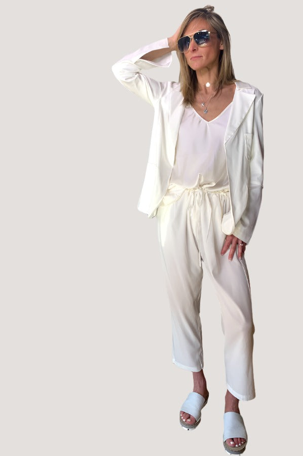 Pants - White by Kristensen | 25 South Boutiques