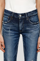 MV Lancaster Skinny Jeans - Dark Blue by Moussy — view 6