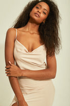 Lana Midi Dress - Nude by Deluc — view 3