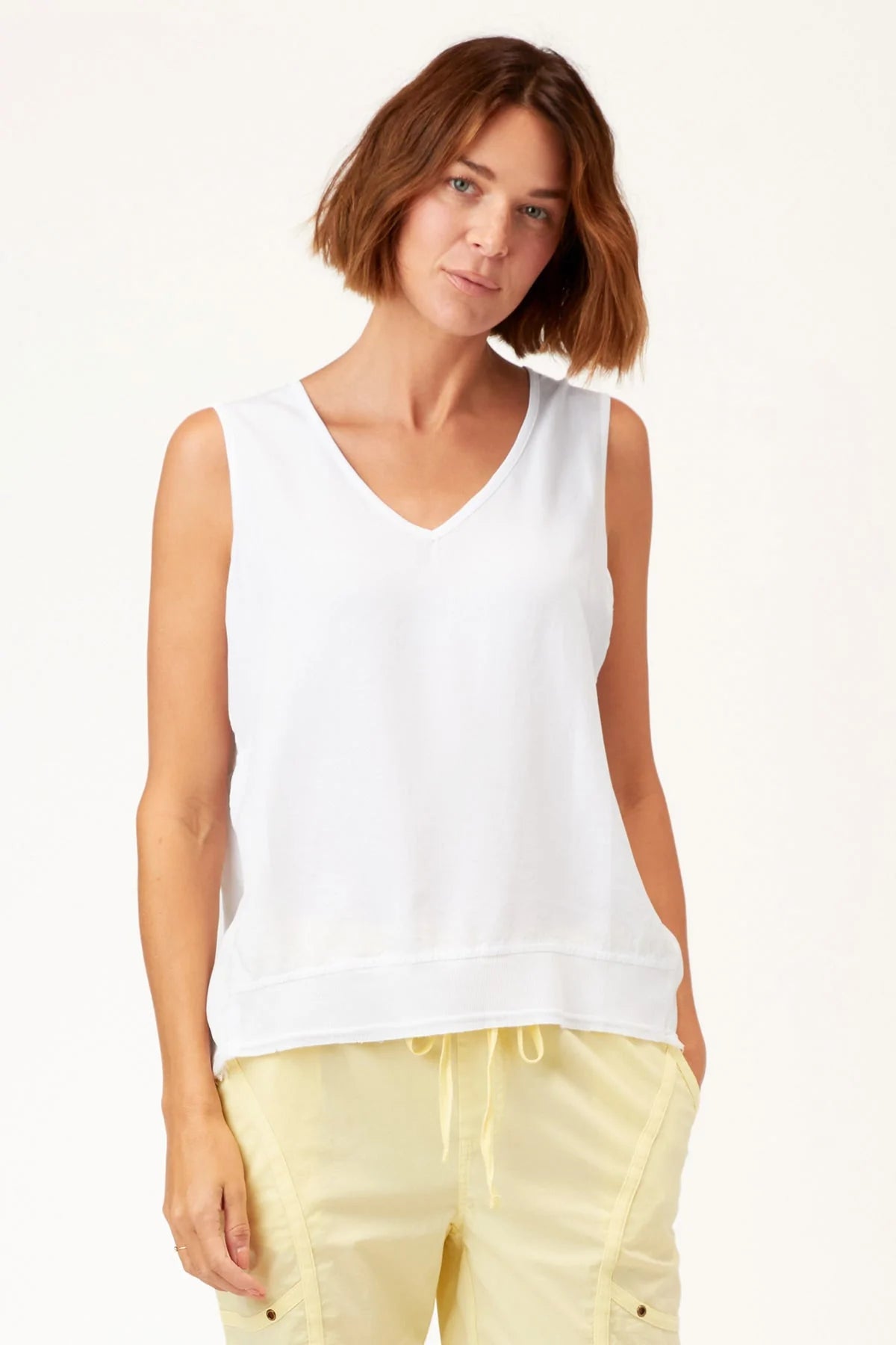 Lanola Tank - White by XCVI | 25 South Boutiques