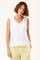 Lanola Tank - White by XCVI | 25 South Boutiques