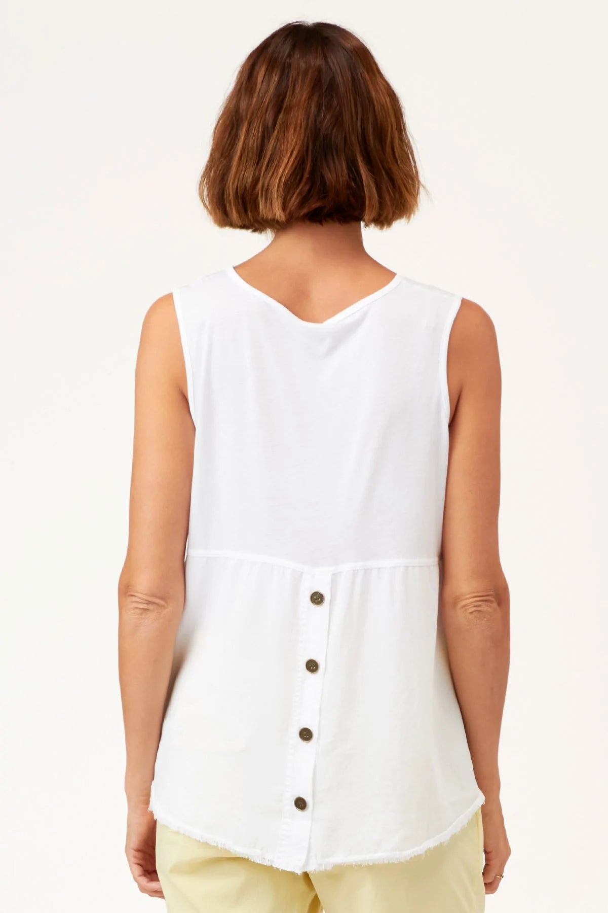 Lanola Tank - White by XCVI — view 3