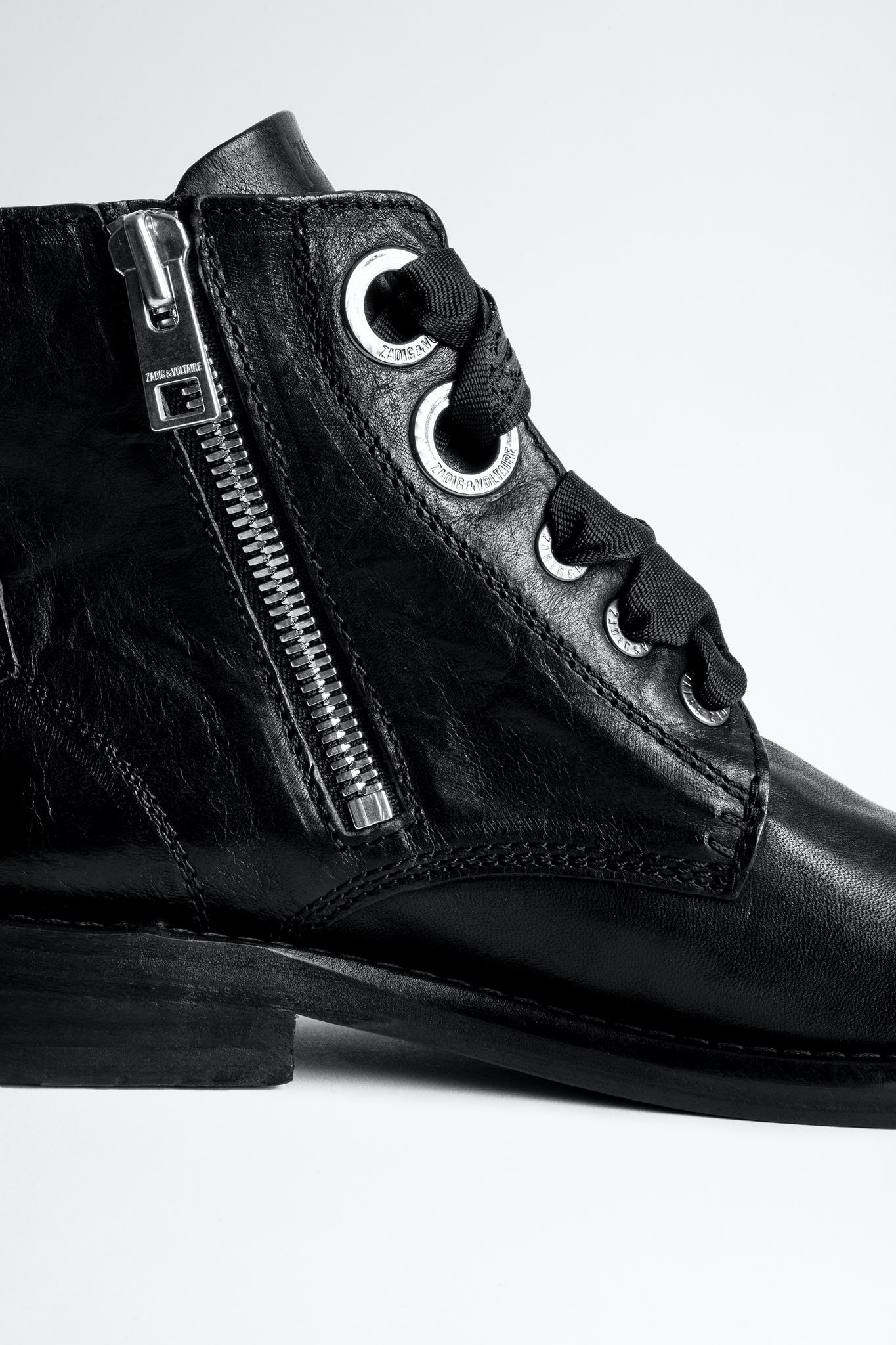 Laureen Roma Boots - Black by Zadig & Voltaire — view 7