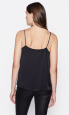Layla Silk Cami - True Black by Equipment — view 3